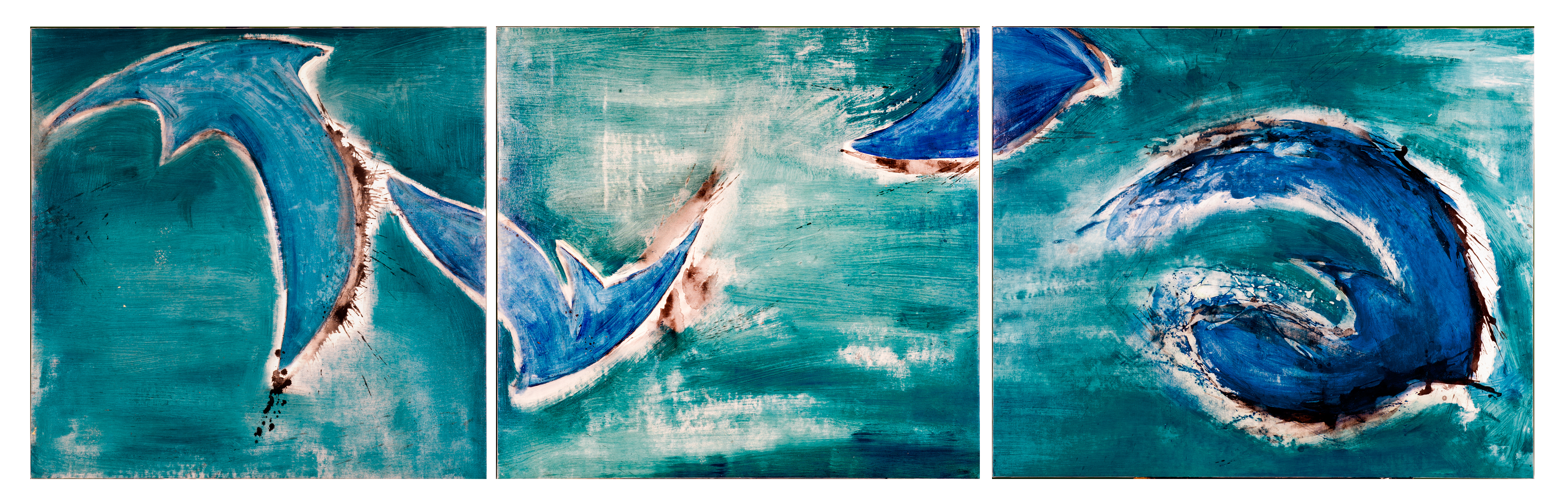 Triptych. Oil and ink on canvas (00 x 315cm)