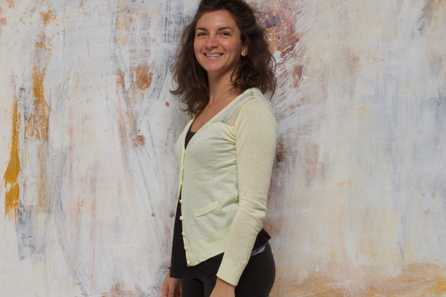 beatrice zagato; backdrop; art collaboration; painting; art; photography; irene cesaro